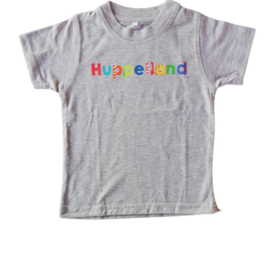 Huppelland Grys kortmou T-hemp